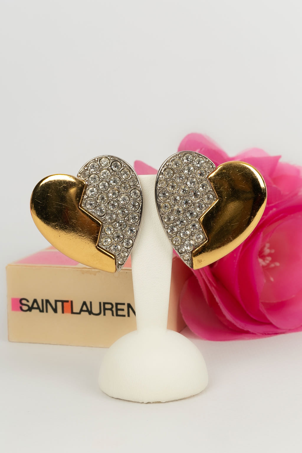 Boucles d'oreilles coeur Yves Saint Laurent