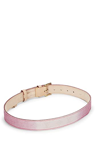 Louis Vuitton,  Pink Ombré Monogram Denim Sunshine Belt 80, Pink