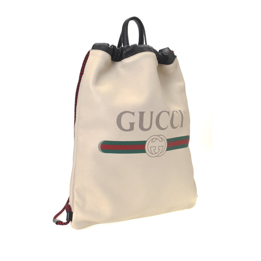 Gucci Print Drawstring Backpack