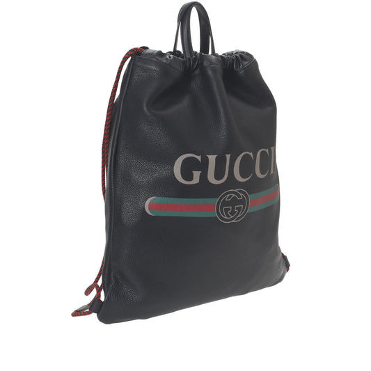 Gucci Print Drawstring Backpack