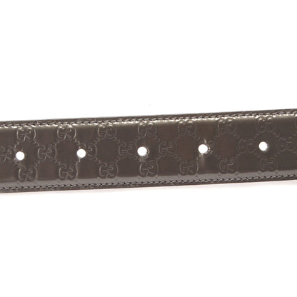 Guccissima Patent Leather Interlocking G Belt