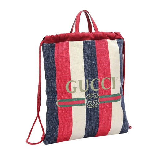 Gucci Print Drawstring Backpack