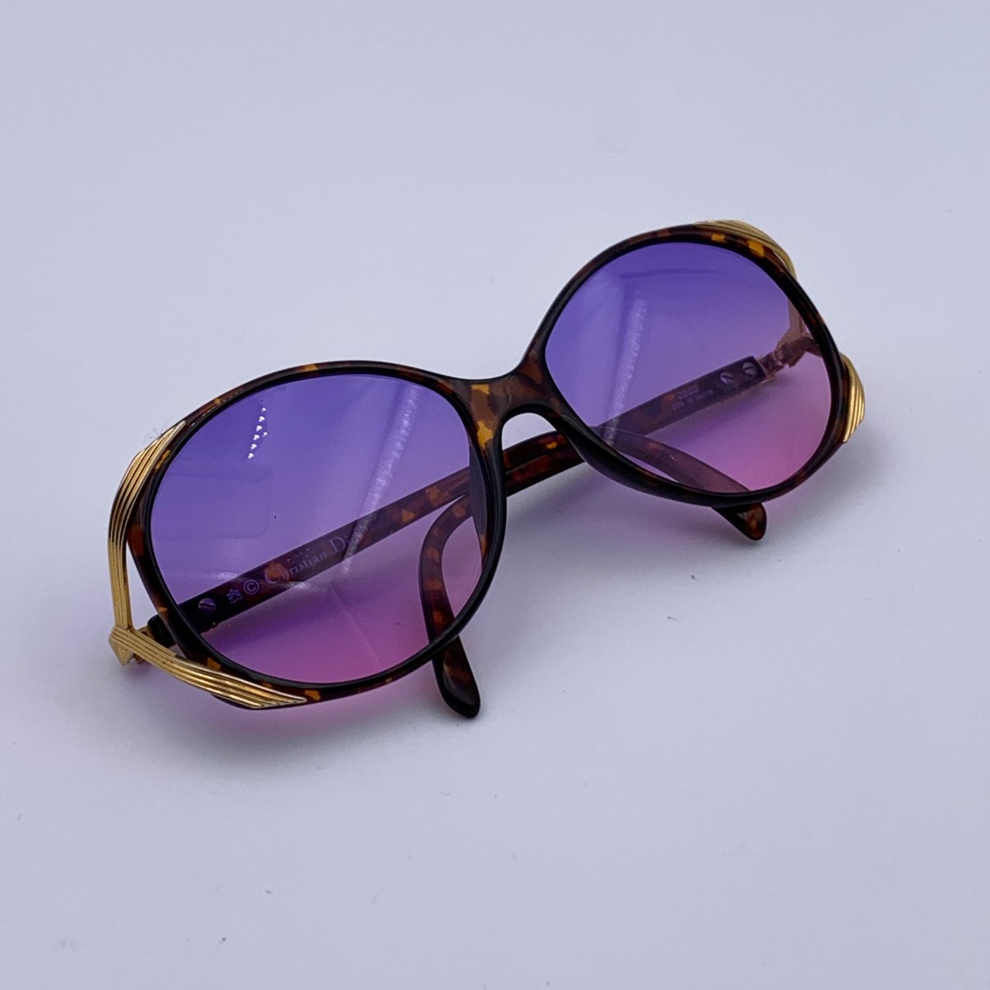 CHRISTIAN DIOR Vintage Brown 2428 Sunglasses 56/16 135 Mm