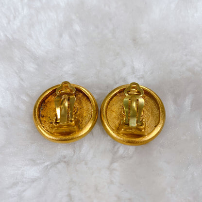 Chanel Gold Color Earrings