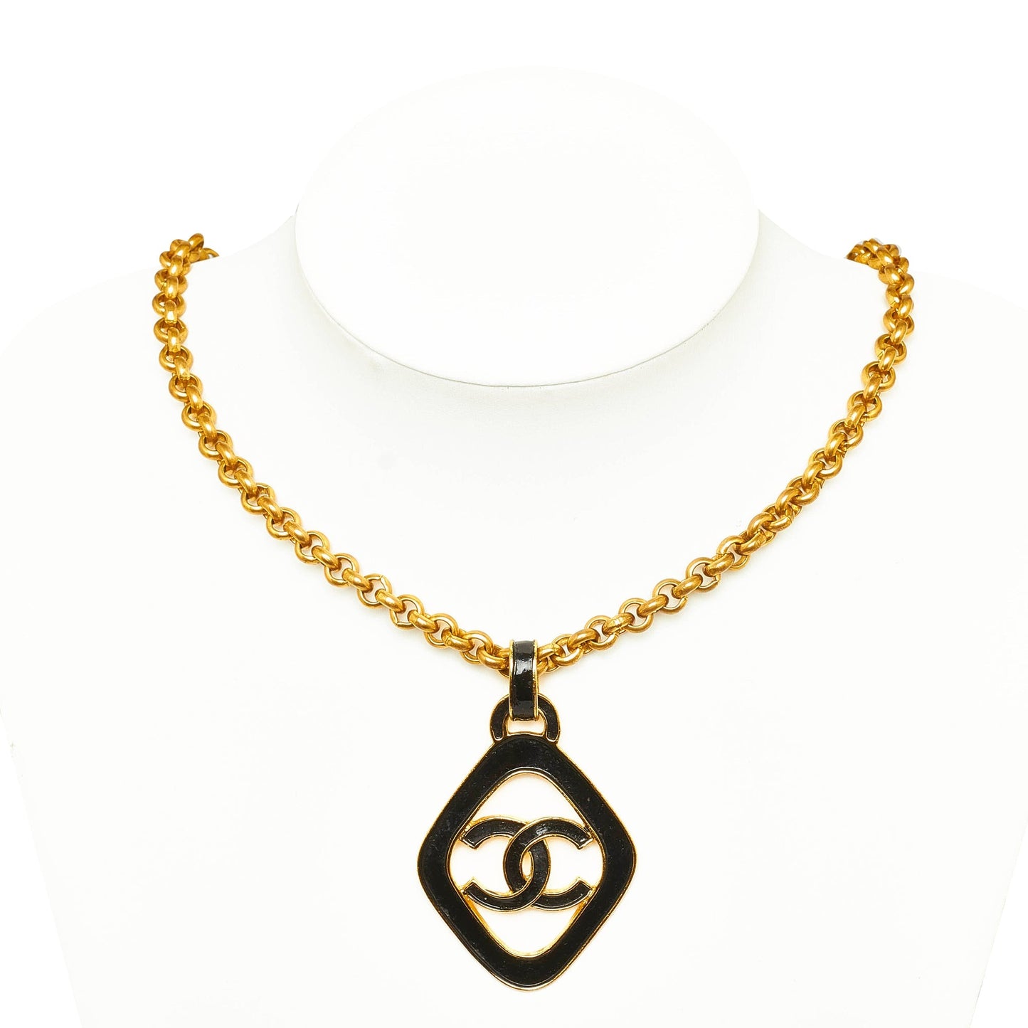 CHANEL CC Pendant Necklace Costume Necklace