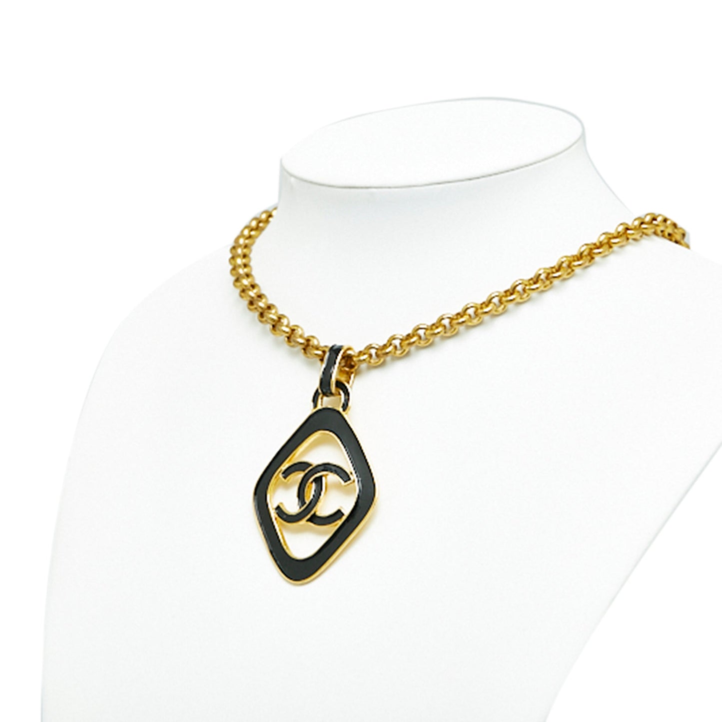 CHANEL CC Pendant Necklace Costume Necklace