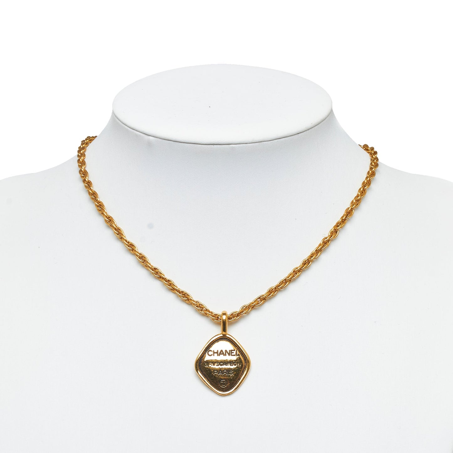 CHANEL Rue Cambon Diamond Pendant Necklace Costume Necklace