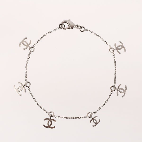 CHANEL 6 Mini Cc Mark Charm Bracelet