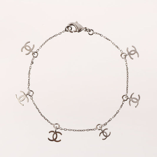 CHANEL 6 Mini Cc Mark Charm Bracelet