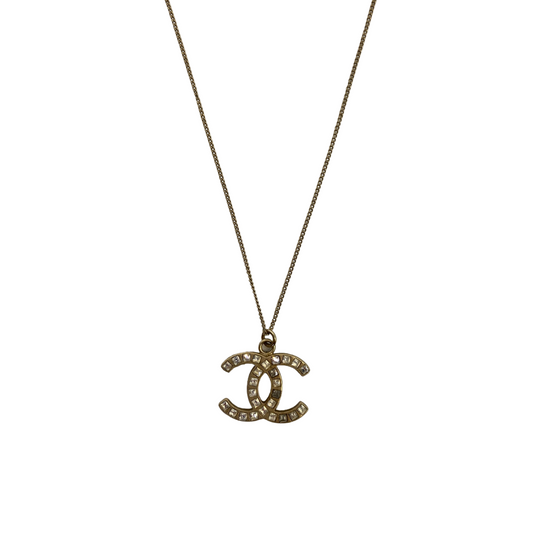 CHANEL CC Necklace Gold Plated