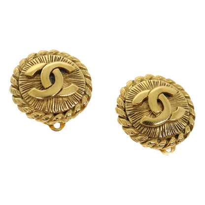 CHANEL COCO Mark Earring metal Gold CC   30468A