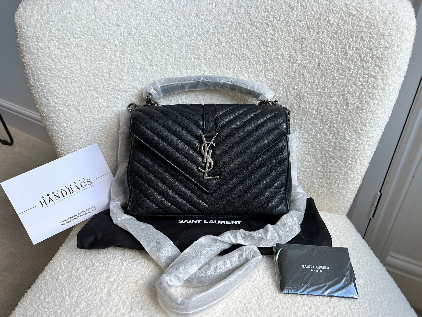 Yves Saint Laurent (YSL) Black Medium College