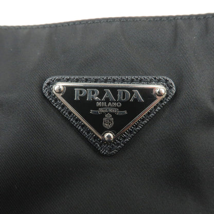 Prada Nylon Leather Shoulder Bag NERO Black VA0053