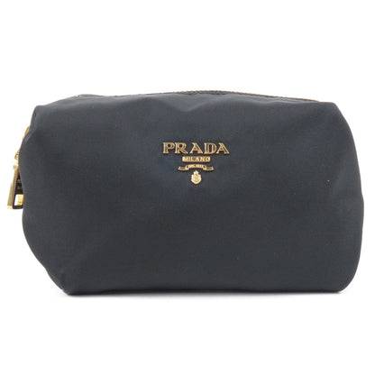 Prada Nylon Cosmetic Pouch Cosmetics Bag NERO Black 1N1490