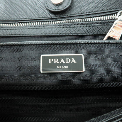 Prada Nylon Leather 2Way Chain Tote Bag NERO Black 1BG740