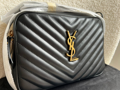 Yves Saint Laurent (YSL) Black Lou Camera Bag