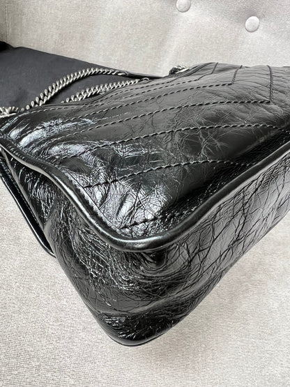 Yves Saint Laurent (YSL) Black Medium Niki Chain Bag