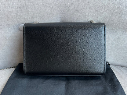 Yves Saint Laurent (YSL) Black Small Kate with Silver Hardware