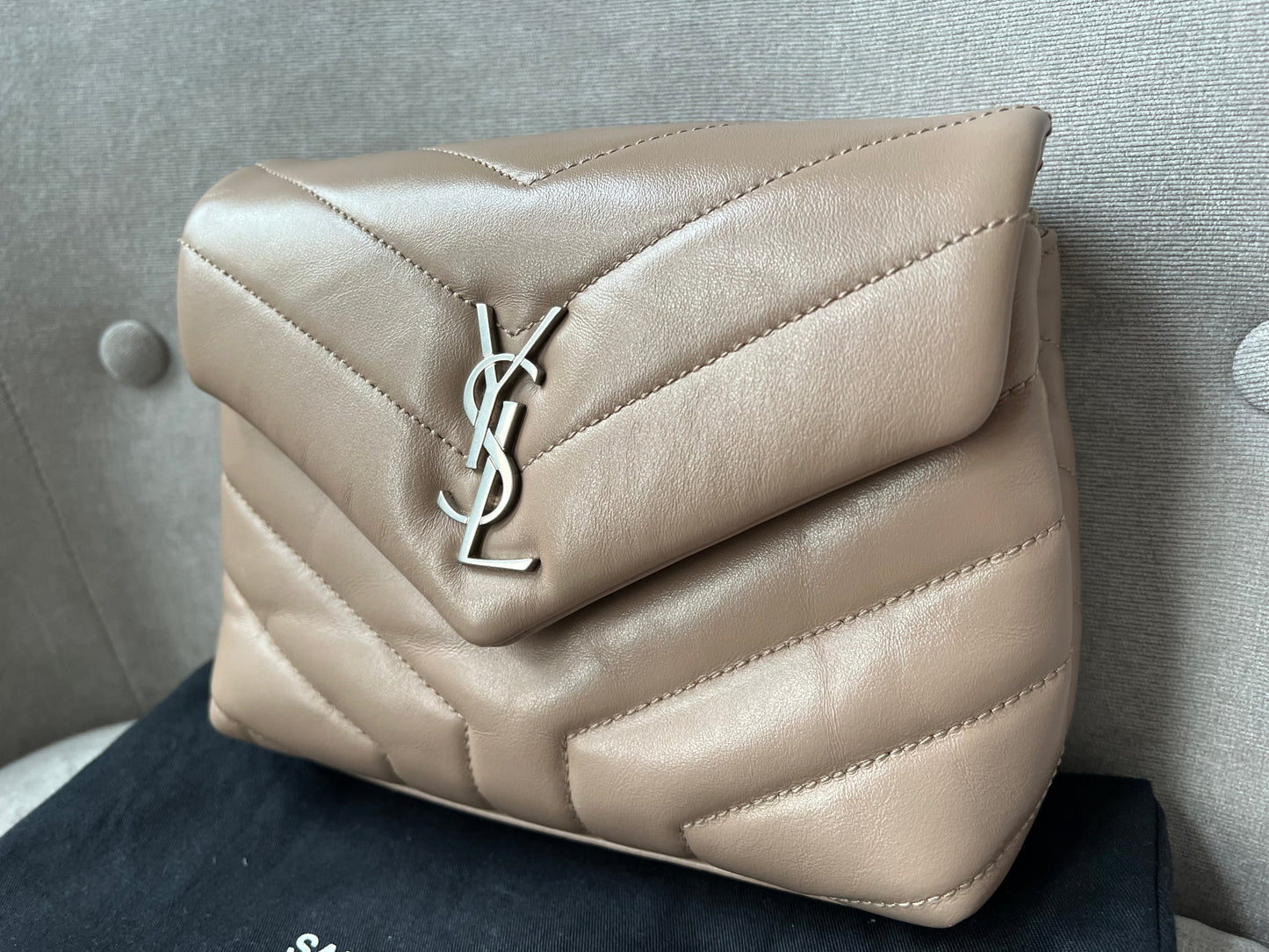 Yves Saint Laurent (YSL) Beige Toy Lou Lou