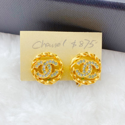 Chanel double C logo Earrings