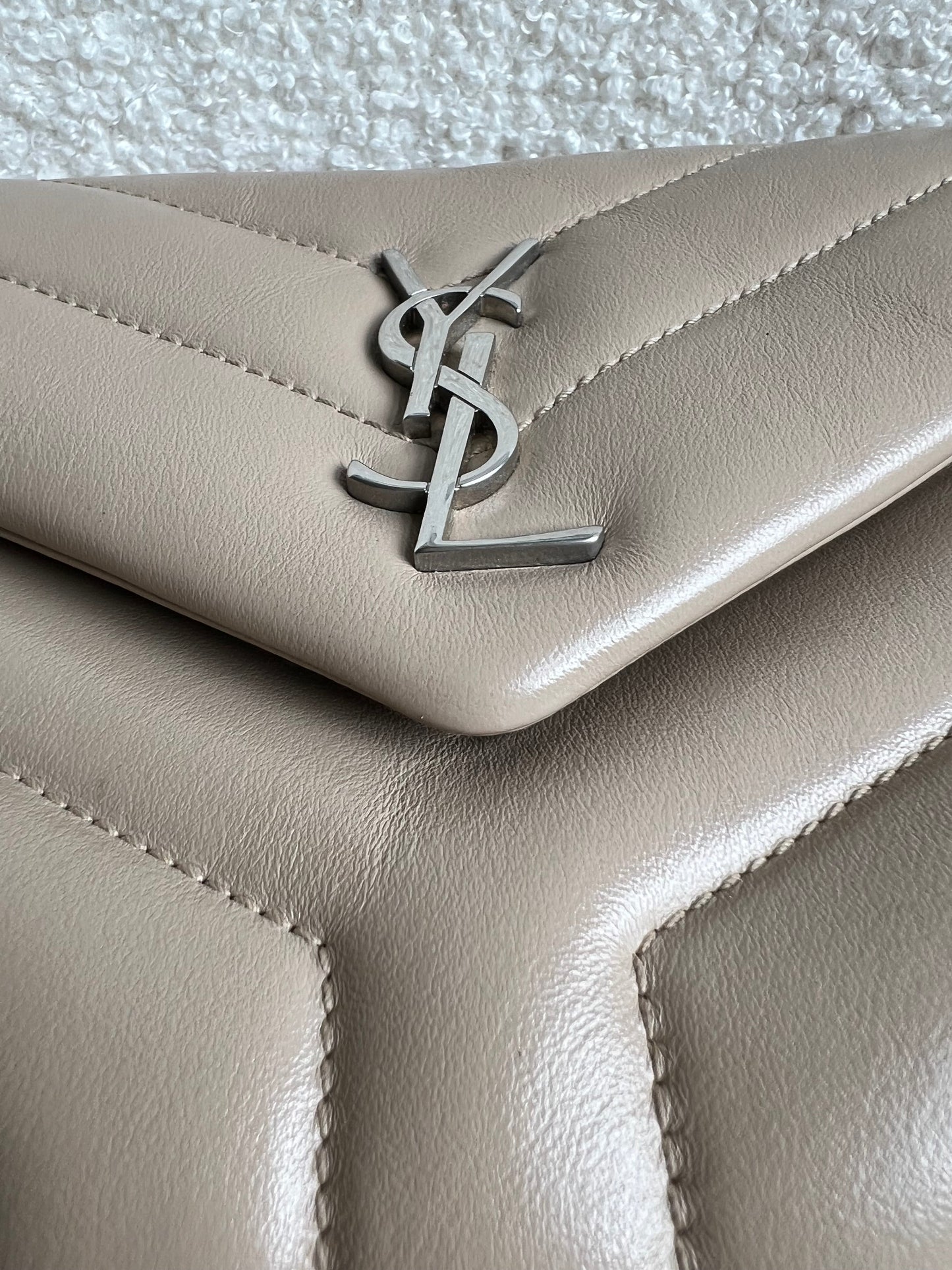 Yves Saint Laurent (YSL) Beige Toy Lou Lou