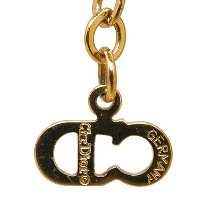 DIOR CD Logo Pendant Necklace Costume Necklace