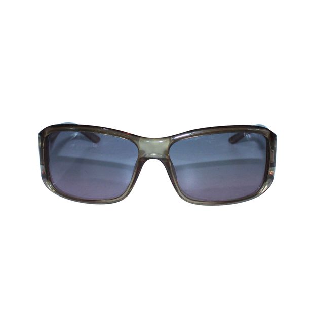 GUCCI Vintage Brown Transculent Plastic "G" Sunglasses