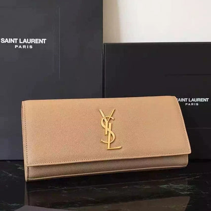 Yves Saint Laurent Beige Classic Monogramme Clutch