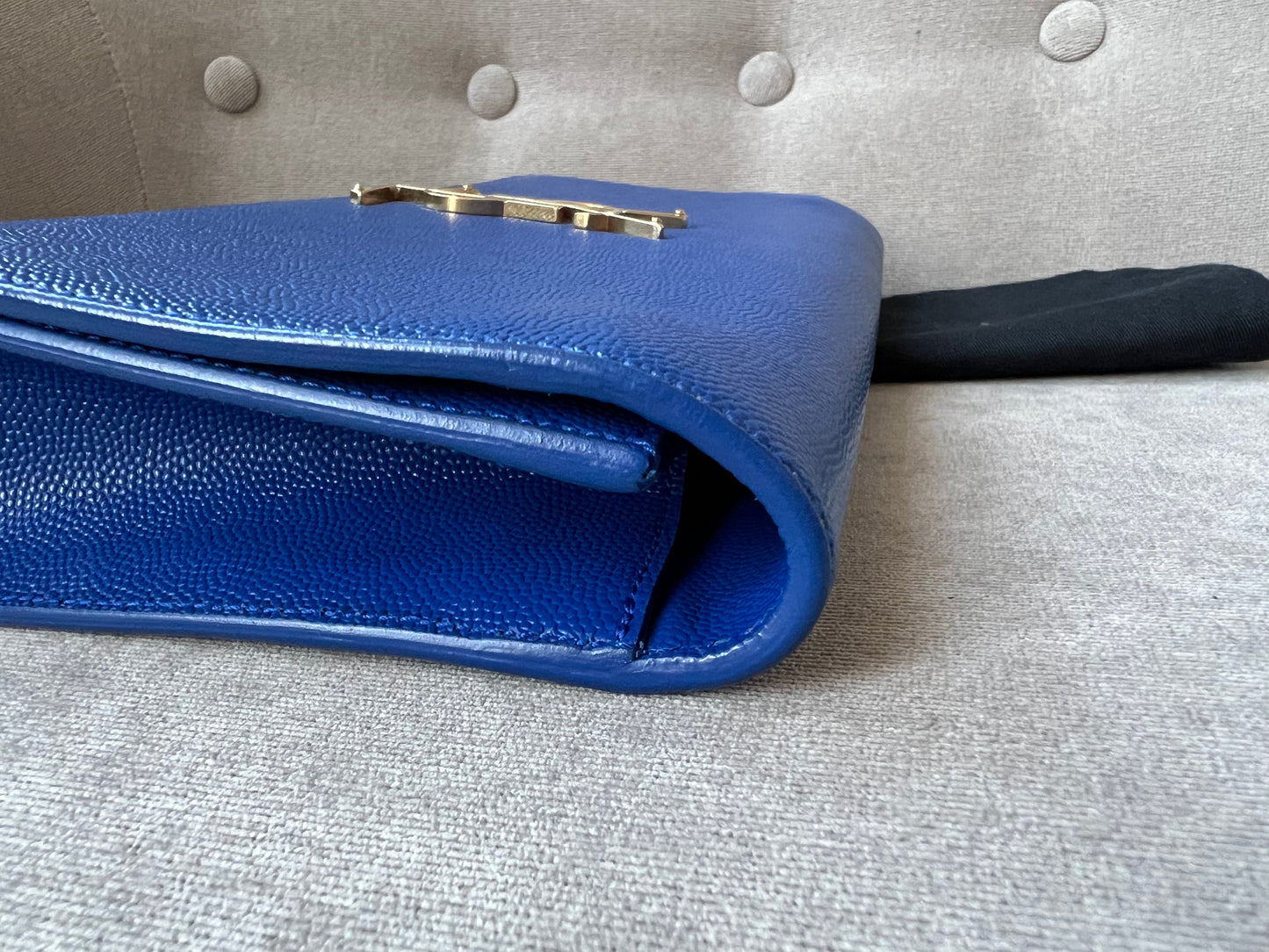 Yves Saint Laurent (YSL) Blue Cassandre Clutch