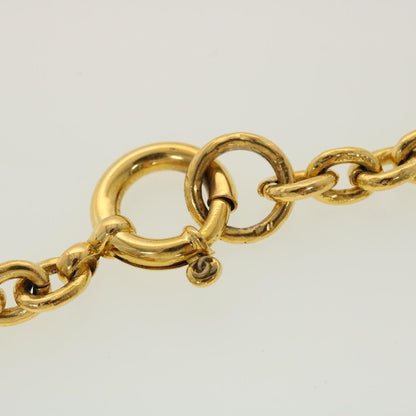 CHANEL Chain Necklace Metal Gold Tone CC   45085