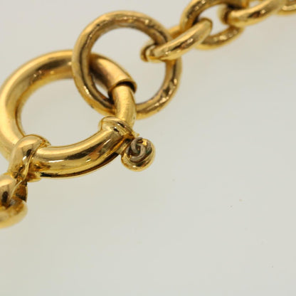 CHANEL Chain Necklace Metal Gold Tone CC   45085