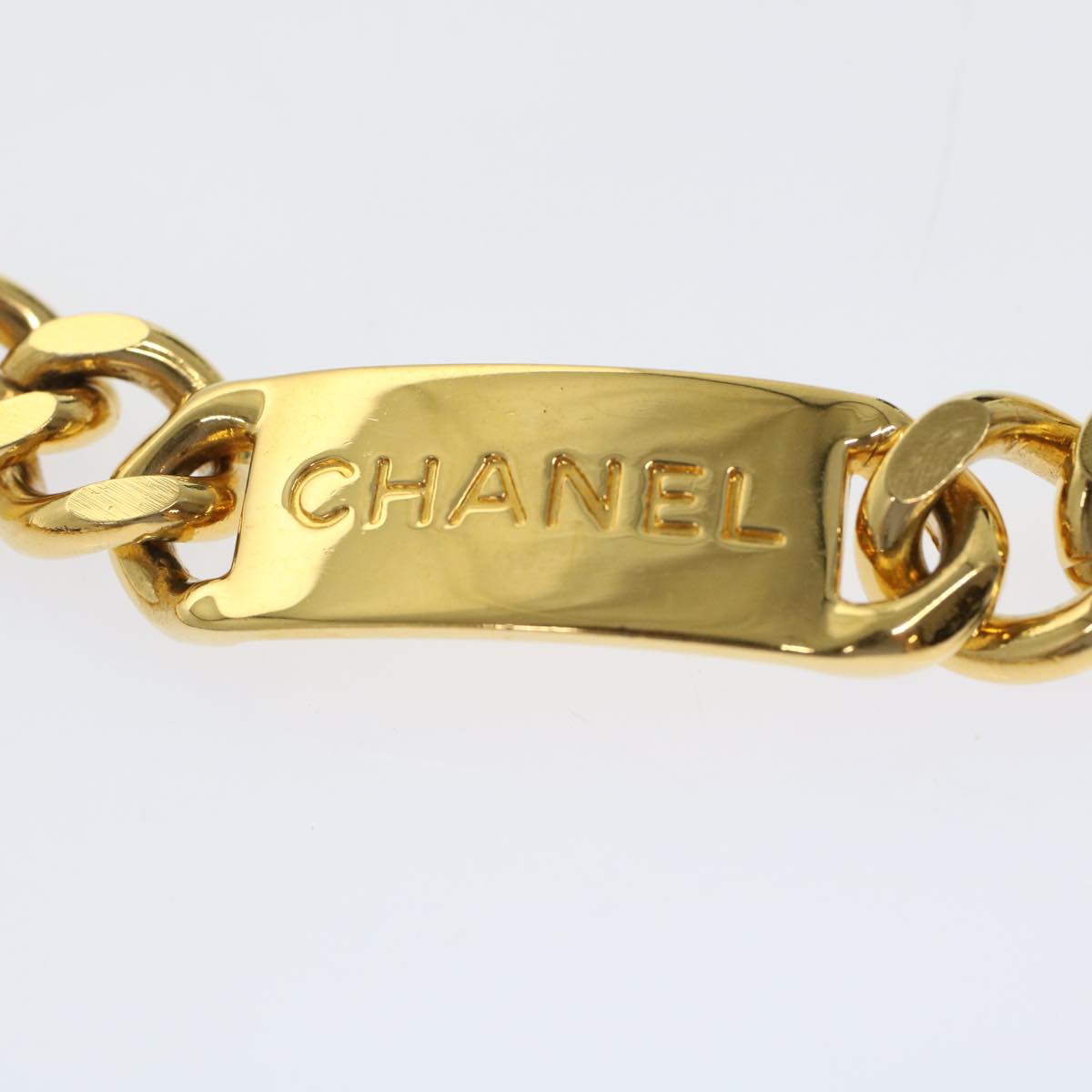 CHANEL Chain Belt Gold Tone CC   49456A