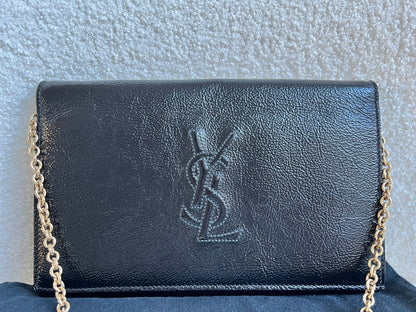 Yves Saint Laurent (YSL) Black Belle de Jour Chain Wallet