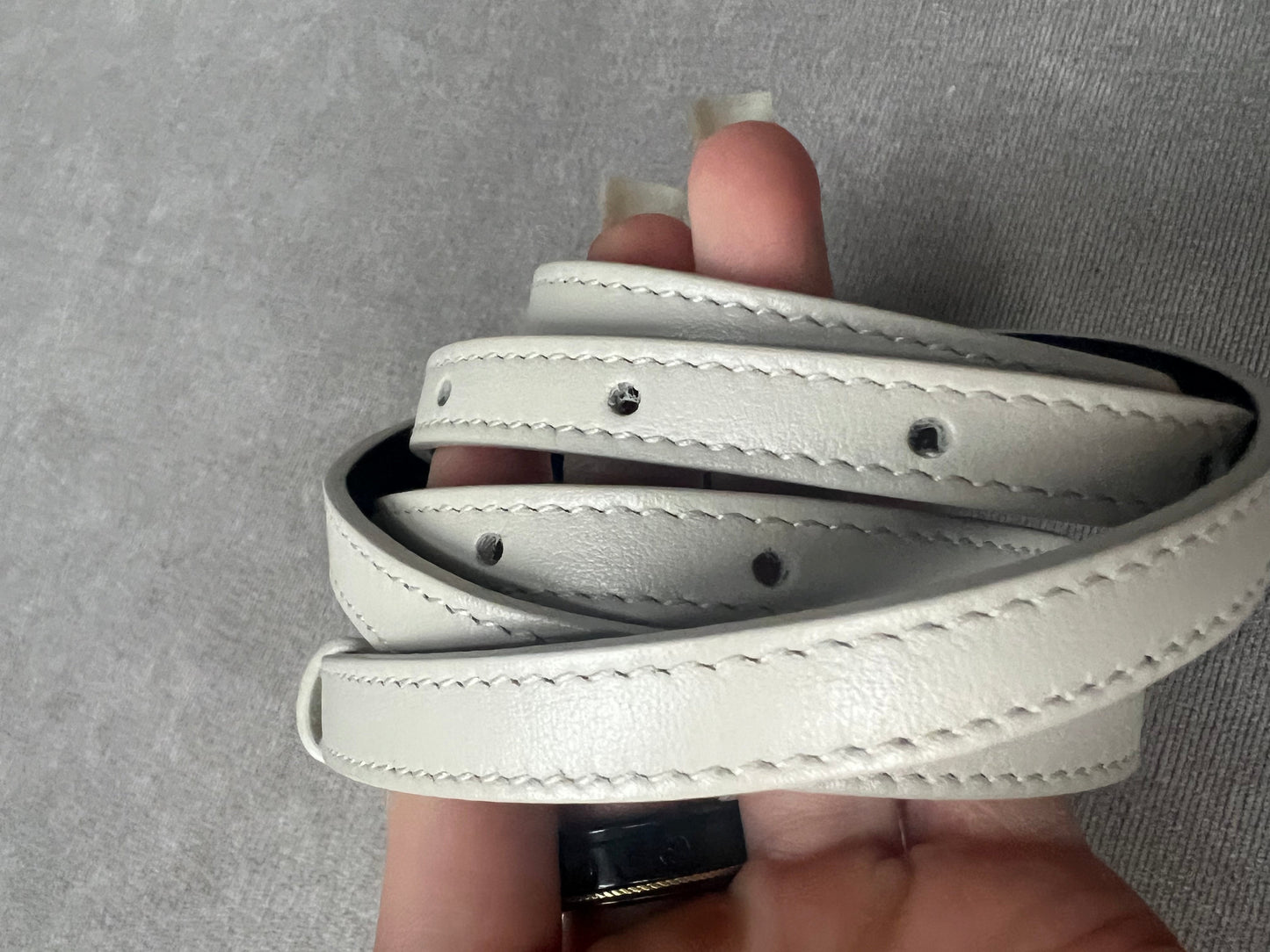 Yves Saint Laurent (YSL) Blanc Vintage Lou Belt Bag