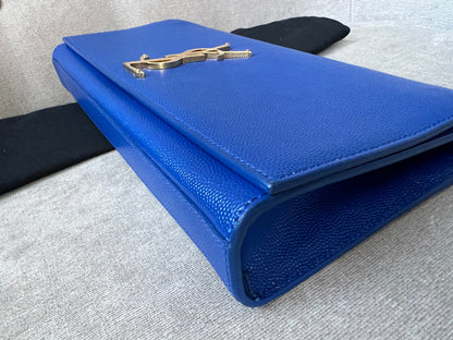 Yves Saint Laurent (YSL) Blue Cassandre Clutch