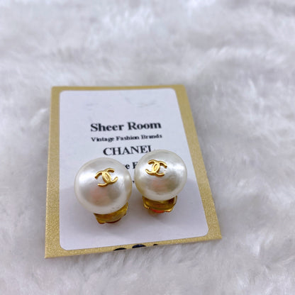 Chanel Pearl Earrings