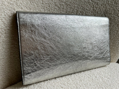 Yves Saint Laurent (YSL) Silver Belle de Jour Clutch