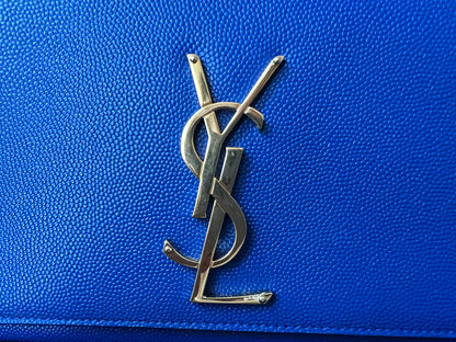 Yves Saint Laurent (YSL) Blue Cassandre Clutch