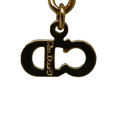 DIOR Logo Pendant Necklace Costume Necklace