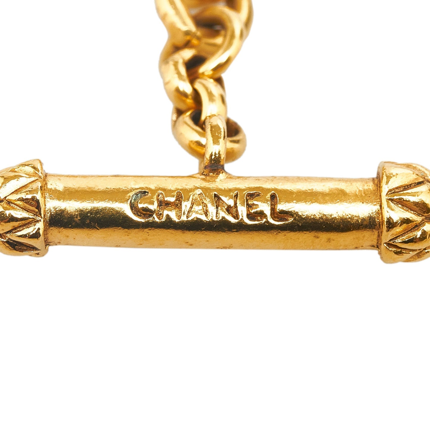 CHANEL CC Sun Medallion Pendant Necklace Costume Necklace