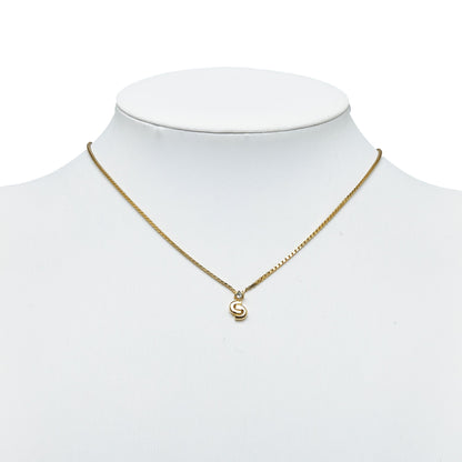 DIOR Logo Pendant Necklace Costume Necklace