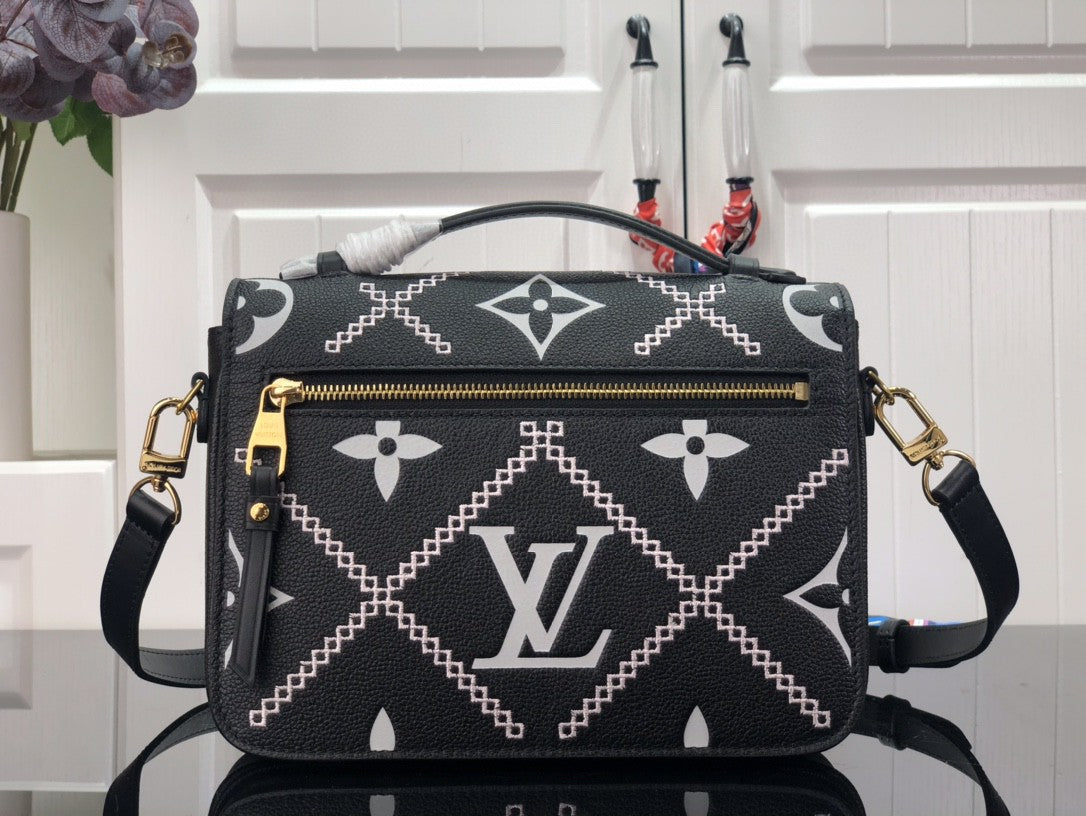 Louis Vuitton Pochette Metis Monogram Empreinte Black For Spring,  Shoulder And Crossbody Bag