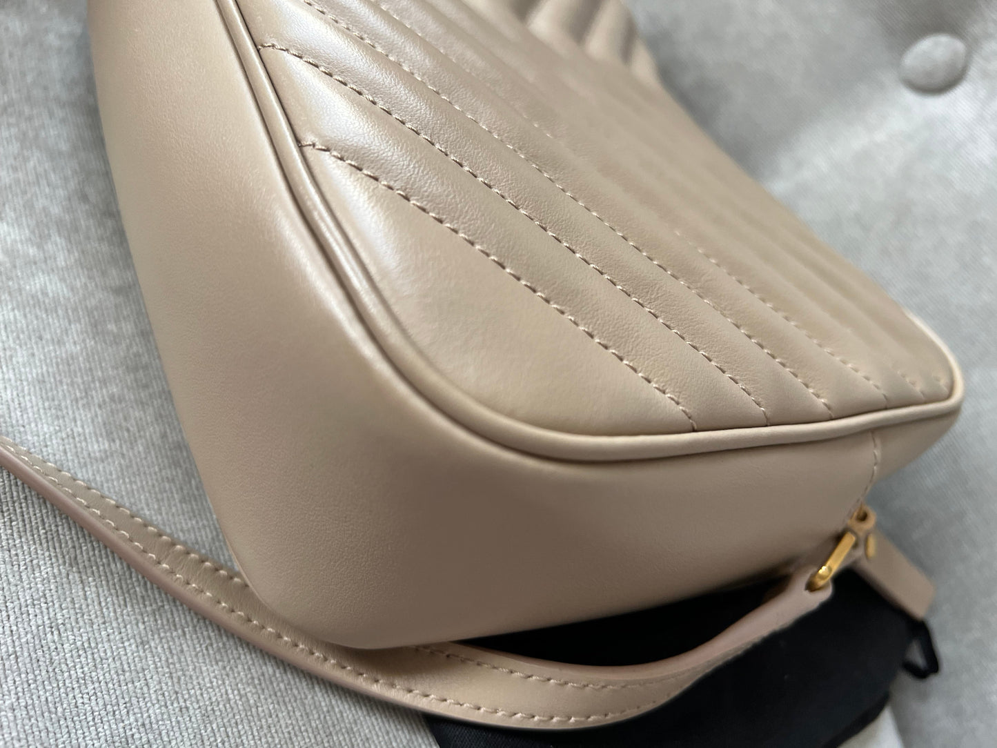 Yves Saint Laurent (YSL) Beige Lou Camera Bag