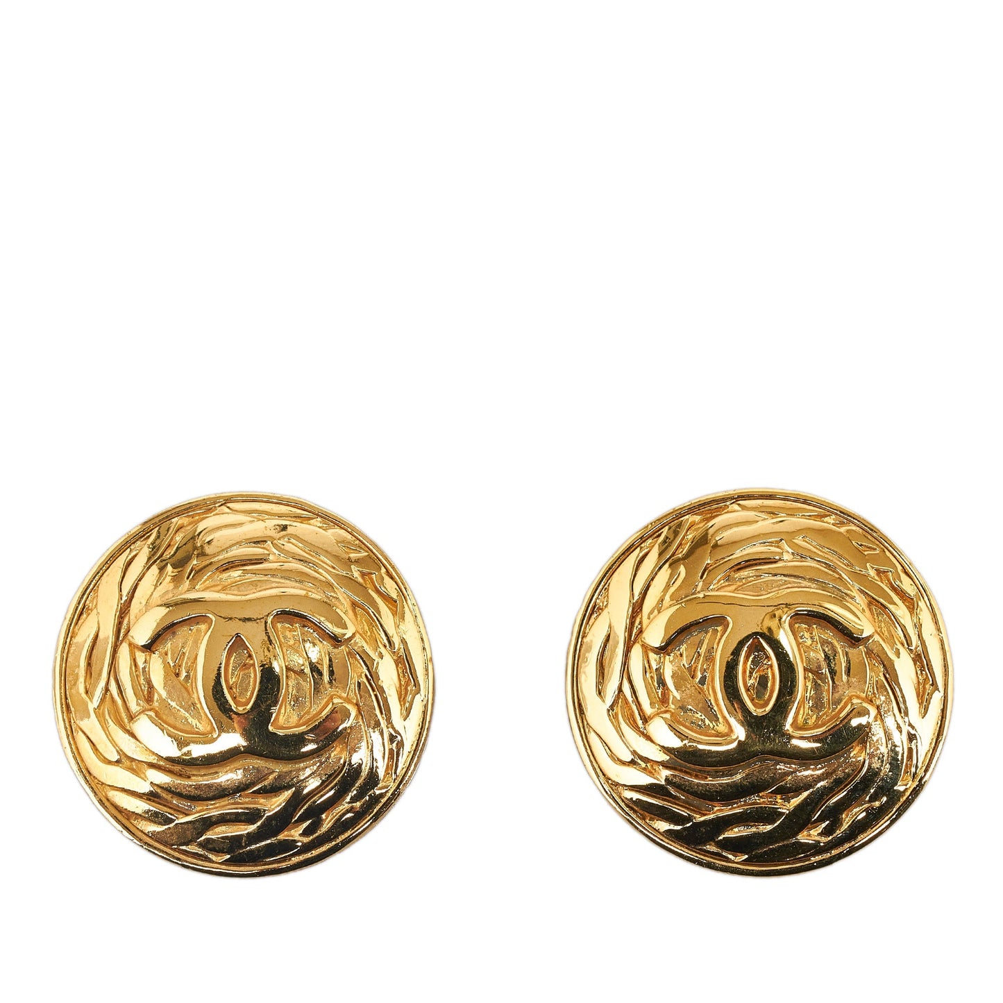 CHANEL CC Clip On Earrings Costume Earrings