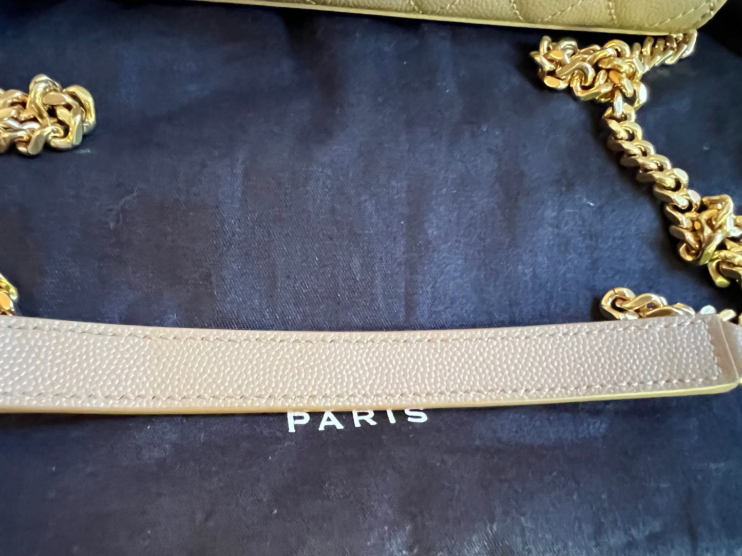 Yves Saint Laurent (YSL) Beige Small Envelope Bag