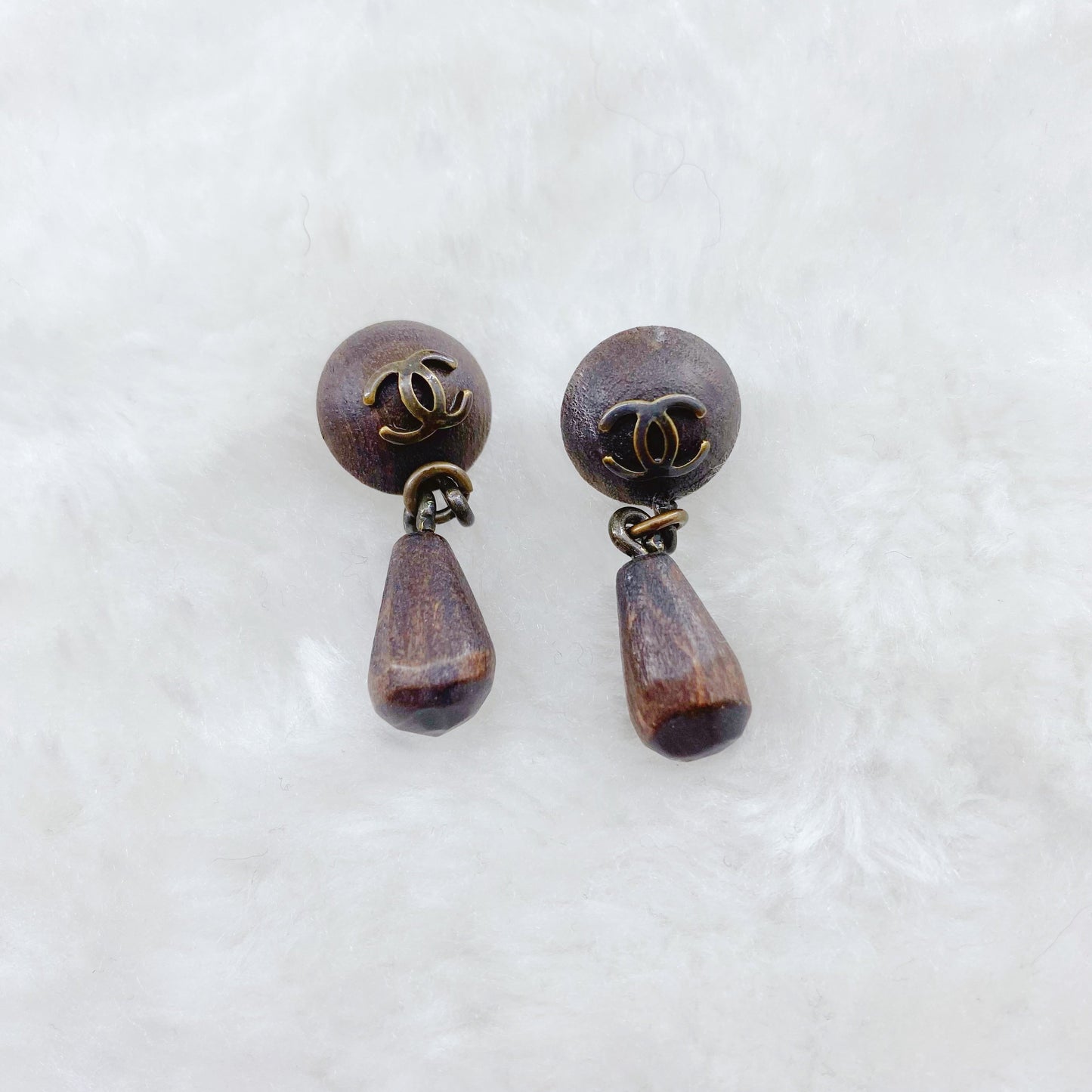 Chanel Wooden Earrings TWS