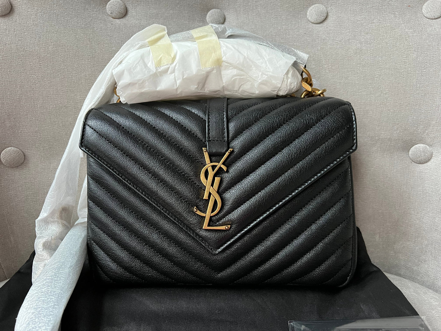 Yves Saint Laurent (YSL) Black Medium College