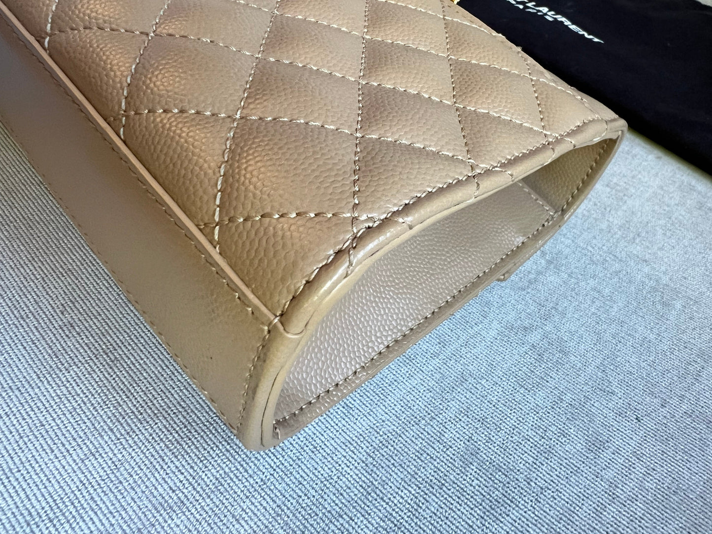 Yves Saint Laurent (YSL) Beige Small Envelope Bag