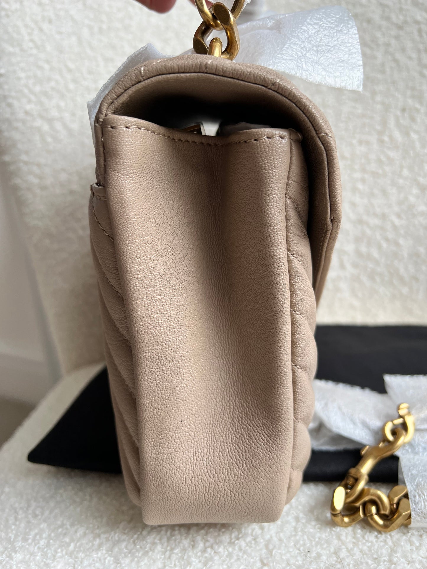 Yves Saint Laurent (YSL) Beige Medium College