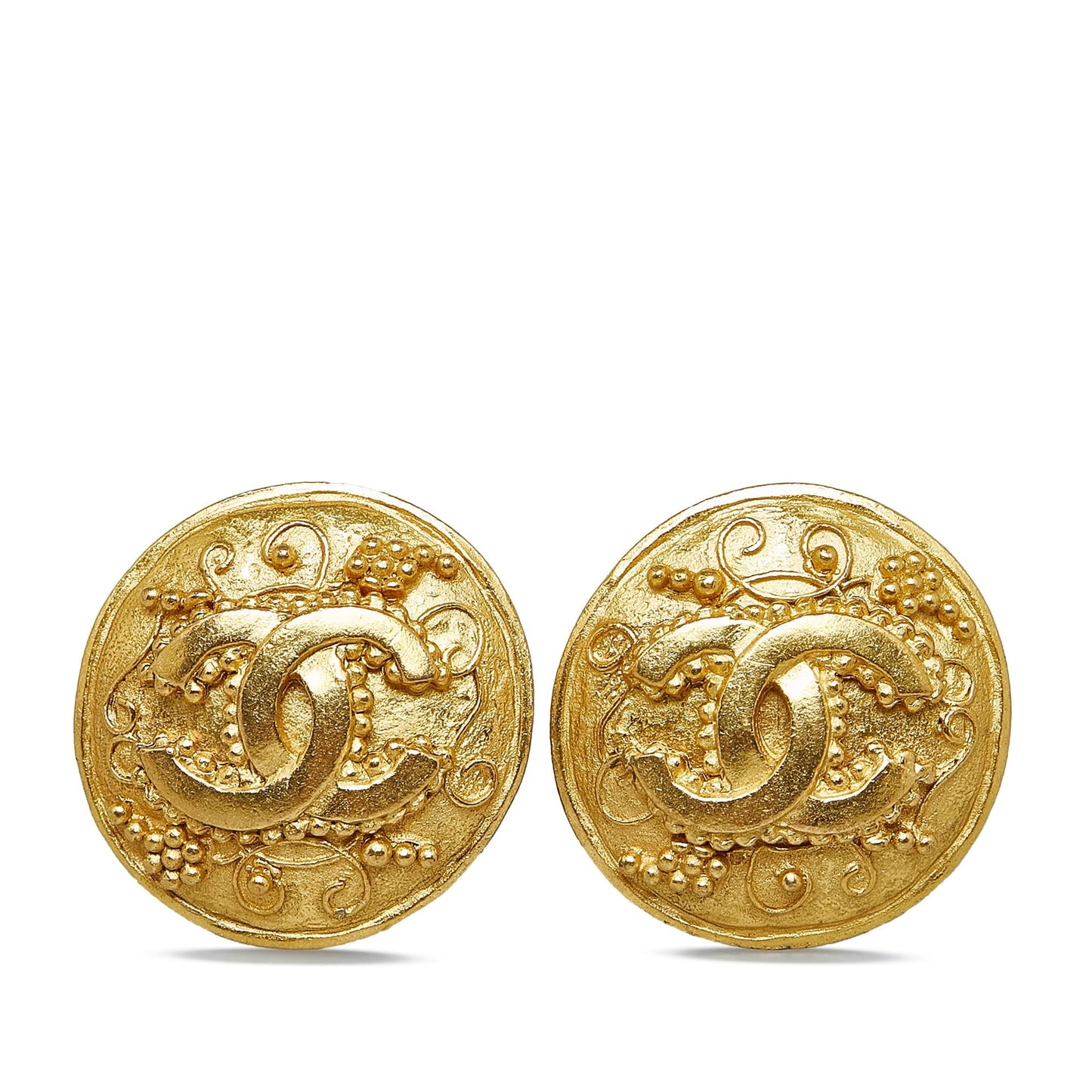 CHANEL CC Clip-on Earrings Costume Earrings